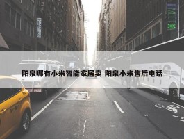 阳泉哪有小米智能家居卖 阳泉小米售后电话