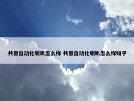 共赢自动化喇叭怎么样 共赢自动化喇叭怎么样知乎