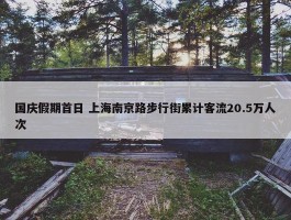 国庆假期首日 上海南京路步行街累计客流20.5万人次