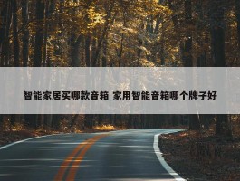 智能家居买哪款音箱 家用智能音箱哪个牌子好