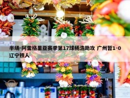 半场-阿雷格里亚赛季第17球杨浩助攻 广州暂1-0辽宁铁人