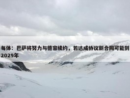 每体：巴萨将努力与德容续约，若达成协议新合同可能到2029年