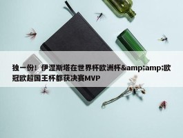 独一份！伊涅斯塔在世界杯欧洲杯&amp;欧冠欧超国王杯都获决赛MVP