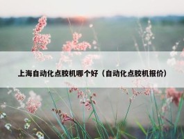 上海自动化点胶机哪个好（自动化点胶机报价）