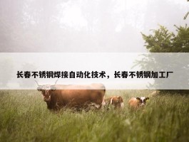 长春不锈钢焊接自动化技术，长春不锈钢加工厂