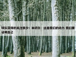 球队获得的关注很少！米切尔：这是我们的动力 我们要证明自己