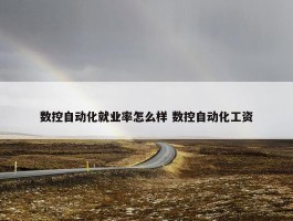 数控自动化就业率怎么样 数控自动化工资