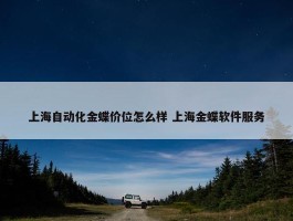 上海自动化金蝶价位怎么样 上海金蝶软件服务