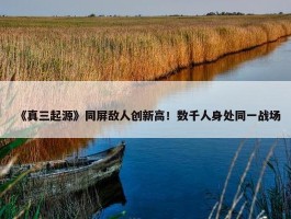 《真三起源》同屏敌人创新高！数千人身处同一战场