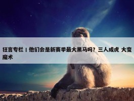 狂言专栏丨他们会是新赛季最大黑马吗？三人成虎 大变魔术