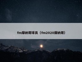 fm摩纳哥球员（fm2020摩纳哥）