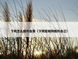 下班怎么提升自我（下班后如何提升自己）