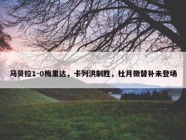 马贝拉1-0梅里达，卡列洪制胜，杜月徵替补未登场