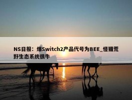 NS日报：爆Switch2产品代号为BEE_怪猎荒野生态系统很牛