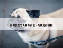 自我复盘怎么提升自己（自我复盘模板）