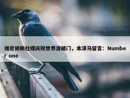 维尼修斯社媒庆祝世界波破门，本泽马留言：Number one