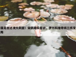 国足抵达澳大利亚！宋凯随队督战，伊万科维奇将三线变阵