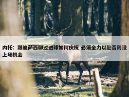 内托：跟迪萨西聊过进球如何庆祝 必须全力以赴否则没上场机会