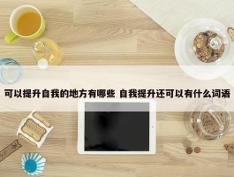 可以提升自我的地方有哪些 自我提升还可以有什么词语