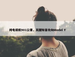 纯电续航901公里，岚图知音攻向Model Y