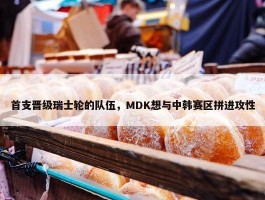 首支晋级瑞士轮的队伍，MDK想与中韩赛区拼进攻性