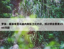 罗体：国米有意乌迪内斯后卫比约尔，预计转会费用1500万欧