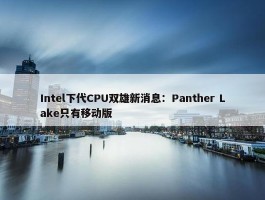 Intel下代CPU双雄新消息：Panther Lake只有移动版