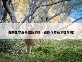 自动化专业是偏数学吗（自动化专业学数学吗）