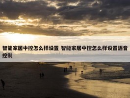 智能家居中控怎么样设置 智能家居中控怎么样设置语音控制