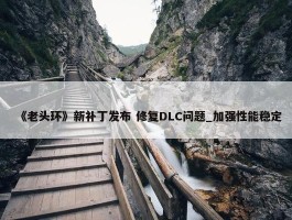 《老头环》新补丁发布 修复DLC问题_加强性能稳定