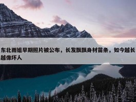 东北雨姐早期照片被公布，长发飘飘身材苗条，如今越长越像坏人