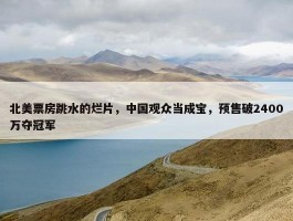 北美票房跳水的烂片，中国观众当成宝，预售破2400万夺冠军