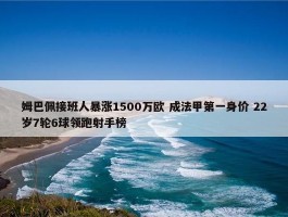 姆巴佩接班人暴涨1500万欧 成法甲第一身价 22岁7轮6球领跑射手榜