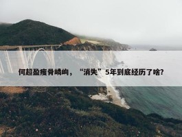 何超盈瘦骨嶙峋，“消失”5年到底经历了啥？