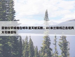 亚伯拉罕或难在明年夏天被买断，AC米兰锋线已出现两大引援目标