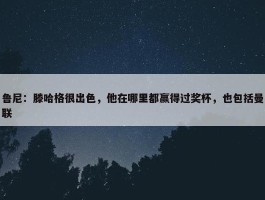 鲁尼：滕哈格很出色，他在哪里都赢得过奖杯，也包括曼联