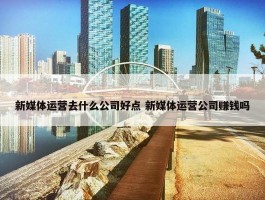 新媒体运营去什么公司好点 新媒体运营公司赚钱吗