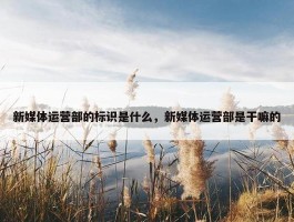 新媒体运营部的标识是什么，新媒体运营部是干嘛的