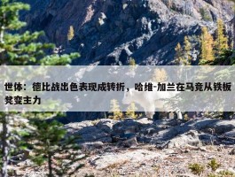 世体：德比战出色表现成转折，哈维-加兰在马竞从铁板凳变主力