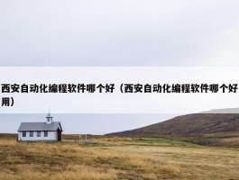 西安自动化编程软件哪个好（西安自动化编程软件哪个好用）