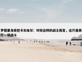 罗德里戈安慰卡瓦哈尔：对你这样的战士而言，这只是再打一场战斗