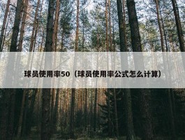 球员使用率50（球员使用率公式怎么计算）