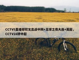 CCTV5直播郑钦文出战中网+足球之夜大连+英超，CCTV16转中超