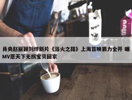 肖央赵丽颖刘烨新片《浴火之路》上海首映狠力全开 曝MV愿天下无拐宝贝回家