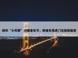 绿衣“小天使”闪耀音乐节，助推东莞虎门文旅新篇章