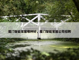 厦门智能家居哪种好，厦门智能家居公司招聘