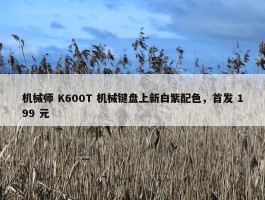 机械师 K600T 机械键盘上新白紫配色，首发 199 元