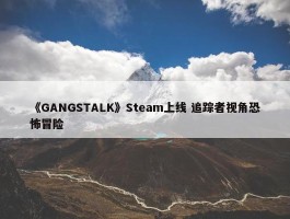 《GANGSTALK》Steam上线 追踪者视角恐怖冒险