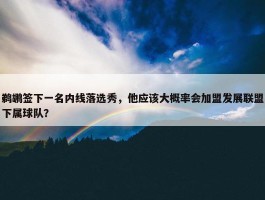 鹈鹕签下一名内线落选秀，他应该大概率会加盟发展联盟下属球队？