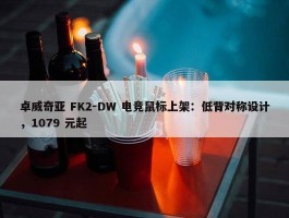 卓威奇亚 FK2-DW 电竞鼠标上架：低背对称设计，1079 元起